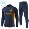 Olympique Marseille Training Sweatshirts Quarter-zip 2024-25 Marine Für Kinder